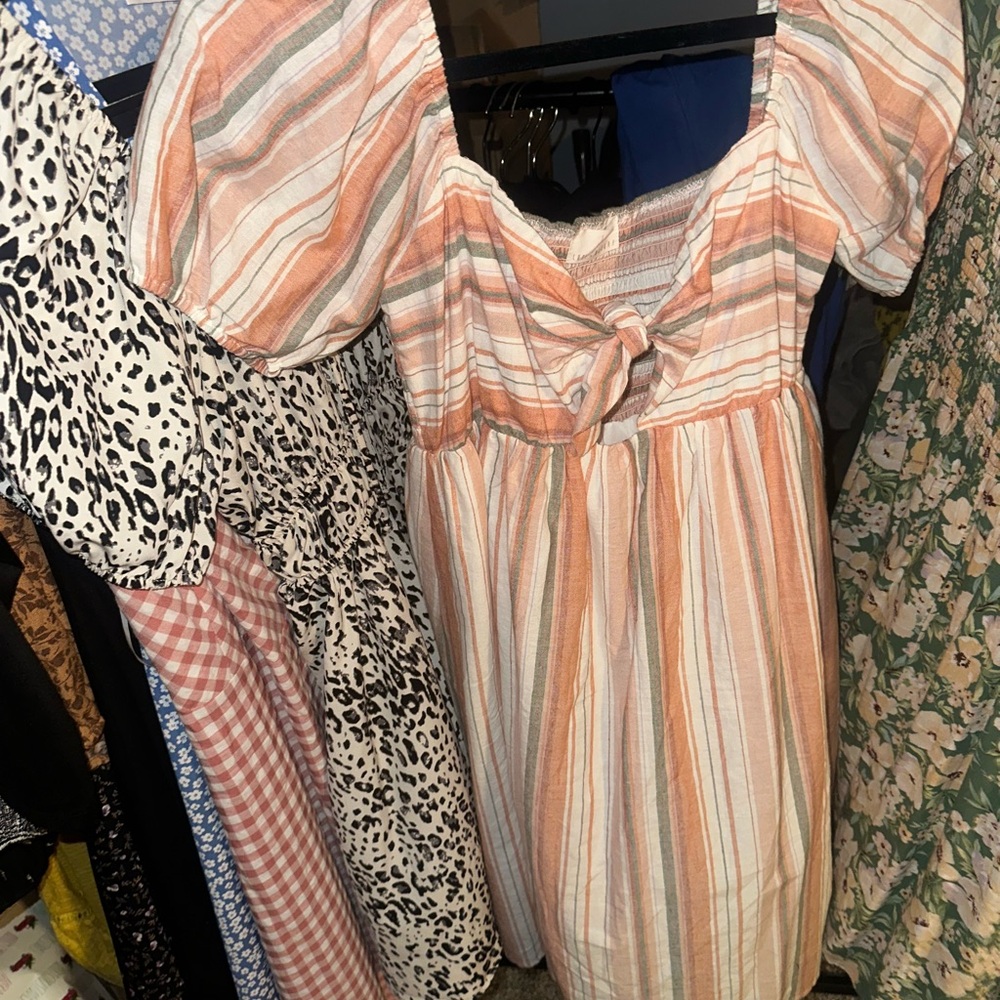 Lost + Wander Multicolor Striped Dress